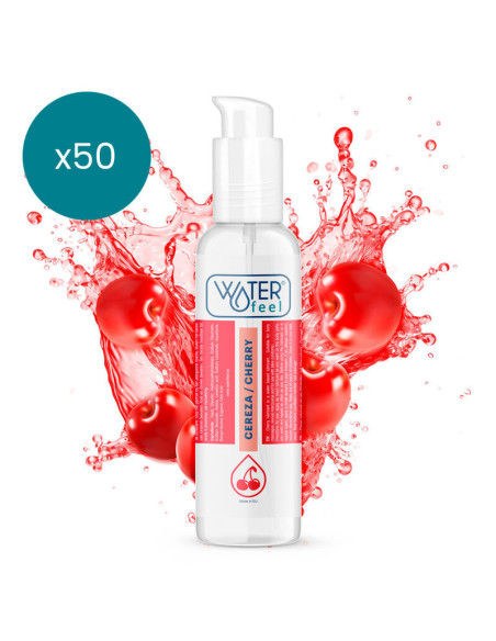 WATERFEEL - CHERRY LUBRICANT 175 ML PACK 50 UNITS