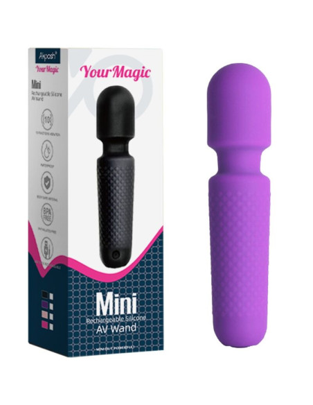 ARMONY - YOUR MAGIC MASSAGER and VIBRATOR RECHARGEABLE 10 VIBRATIONS WAND DOTS PURPLE