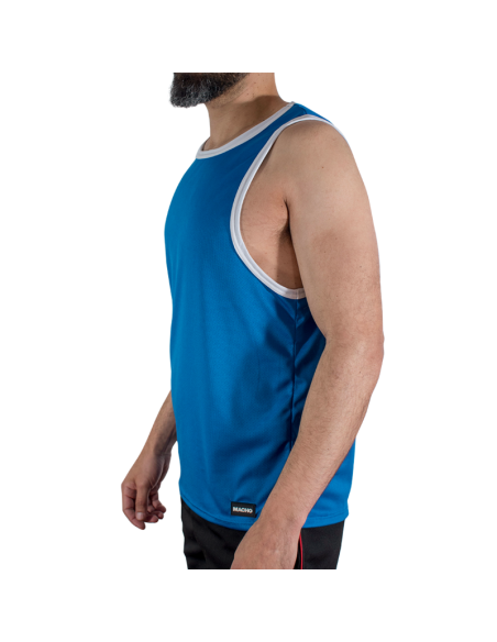 MACHO - CMV002 BLUE GYM T-SHIRT S-M