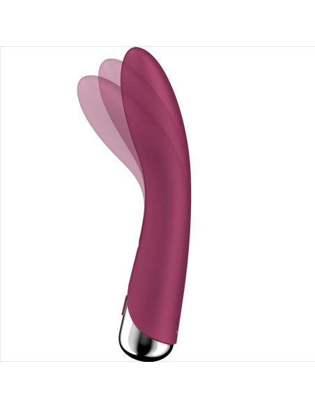 SATISFYER – besisukantis vibratorius 1 G-SPOT raudonas