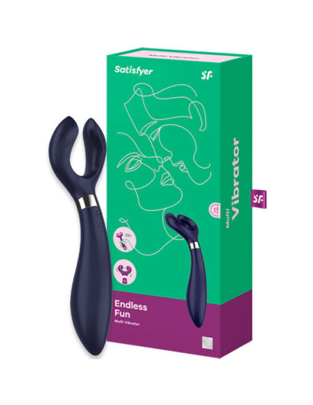 SATISFYER - ENDLESS FUN MULTI VIBRATOR 3 BLUE