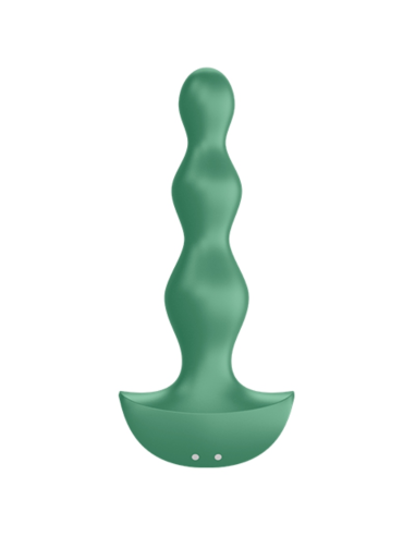 SATISFYER - LOLLI VIBRATORIUS ŽALIAS KIŠTUKAS SU 2 KIHČIAIS