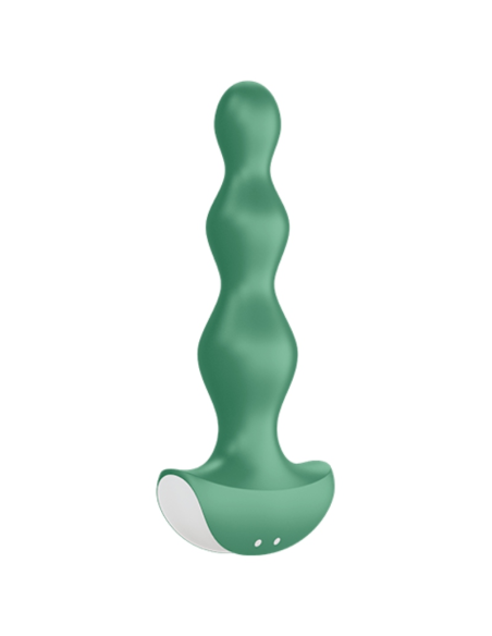 SATISFYER - LOLLI VIBRATORIUS ŽALIAS KIŠTUKAS SU 2 KIHČIAIS