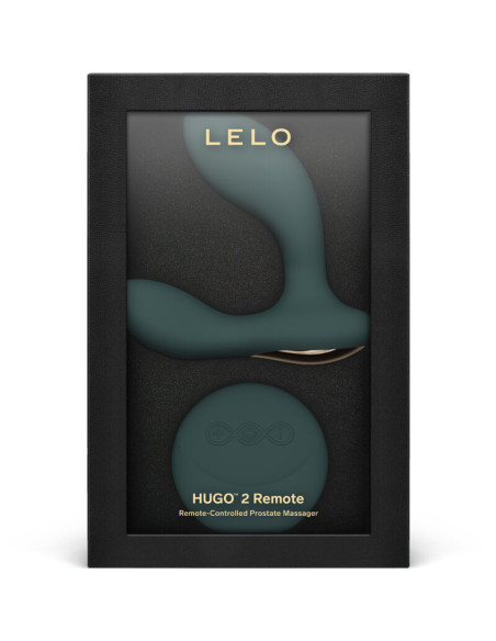 LELO HUGO 2 GREEN PROSTATOS MASAŽUOKLIS SU NUOTOLINIU VALDYMU