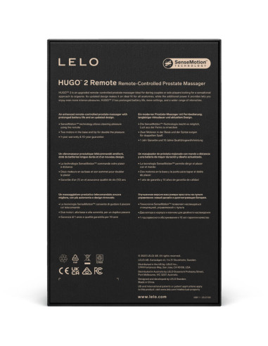 LELO HUGO 2 GREEN PROSTATOS MASAŽUOKLIS SU NUOTOLINIU VALDYMU