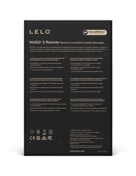 LELO HUGO 2 GREEN PROSTATOS MASAŽUOKLIS SU NUOTOLINIU VALDYMU