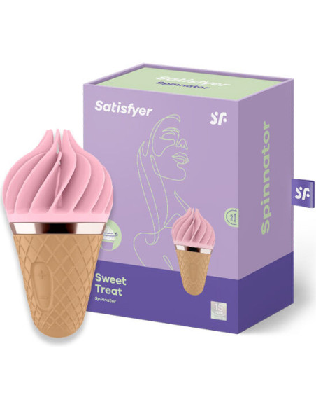 SATISFYER - SWEET TREAT SPINNATOR BROWN and PINK
