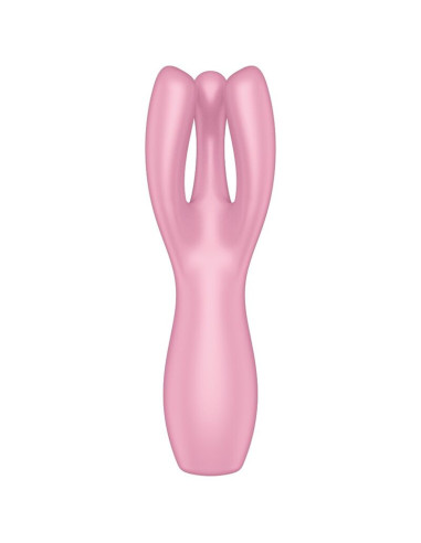 SATISFYER - TRIJŲ VIBRATORIUS ROŽINIS