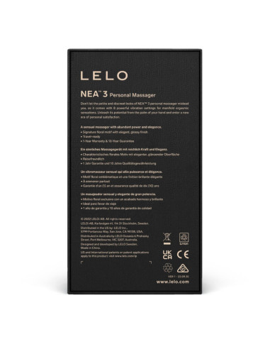LELO - NEA 3 ASMENINIS MASAŽUOKLIS, JUODAS