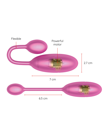ONINDER - DENVER VIBRATING EGG PINK 7 X 2.7 CM FREE APP