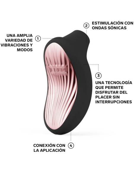 LELO - SONA 3 CRUISE SONIC CLITORAL MASSAGER BLACK