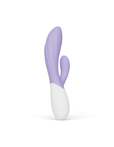 LELO - INA TWIST DOUBLE VIBRATOR RABBIT FOR G-SPOT AND CLITORIS LAVENDER