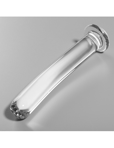 NEBULA SERIES BY IBIZA - MODEL 17 DILDO BOROSILICATE GLASS CLEAR 18.5 CM -O- 3 CM