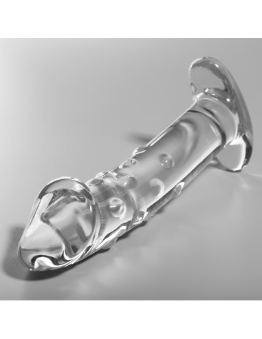 NEBULA SERIES BY IBIZA – 19 modelio dildo, borosilikatinis stiklas, skaidrus, 18,5 cm, 0–4 cm