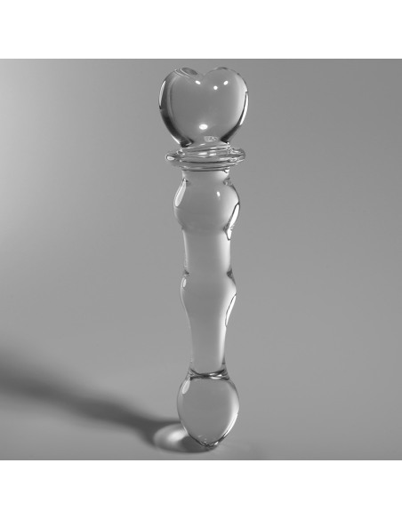 NEBULA SERIES BY IBIZA – 21 modelio dildo, borosilikatinis stiklas, skaidrus, 20,5 cm, 3,5 cm