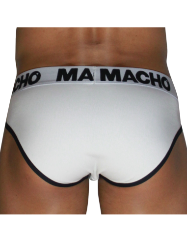 MACHO - MCH006 CLASSIC SLIP WHITE BLACK S