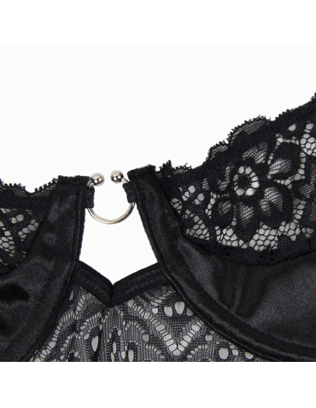 SUBBLIME - CORSET CORSET AND BELT BLACK S-M