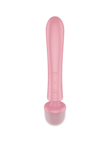 SATISFYER – TRIGUBO MEILĖS SU KLITORIAUS MASAŽUOKLIU MASAŽUOJAMASIS ĮRANGA, ROŽINIS