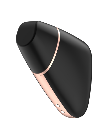 SATISFYER - MEILĖS TRIAMBLIS ORO IMPULSŲ STIMULIATORIUS IR VIBRATORIUS JUODAS