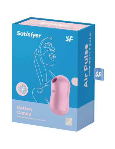 SATISFYER - COTTON CANDY AIR PULSE STIMULATOR and VIBRATOR LILAC