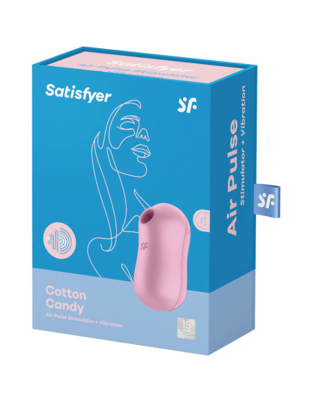 SATISFYER - COTTON CANDY AIR PULSE STIMULATOR and VIBRATOR LILAC
