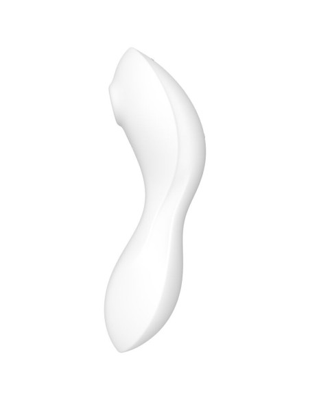 SATISFYER - CURVY TRINITY 5 oro pulsavimo stimuliatorius ir vibratoriaus programėlė, balta