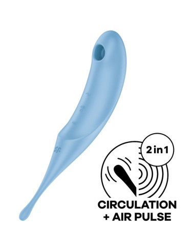 SATISFYER – „TWIRLING PRO“ oro pulsacinis stimuliatorius ir vibratorius, raudonas