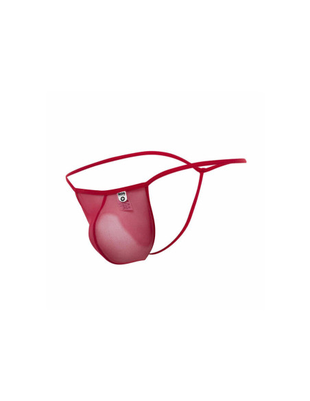 MOB - TRANSPARENT RED T-SHAPED THONG SIZE L-XL