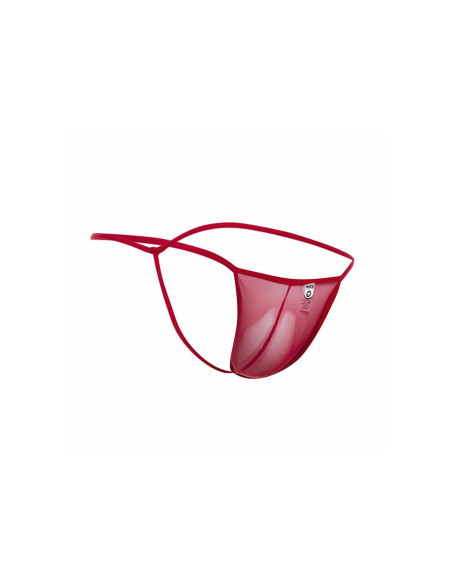 MOB - TRANSPARENT RED T-SHAPED THONG SIZE L-XL