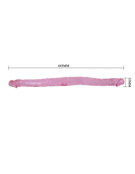 BAILE - PINK DOUBLE DONG 44.5 CM