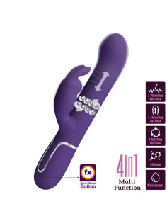 PRETTY LOVE - COALE RABBIT VIBRATOR 4 IN 1 PURPLE 2