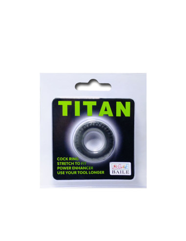 BAILE - TITAN COCKRING BLACK GREEN 2 CM