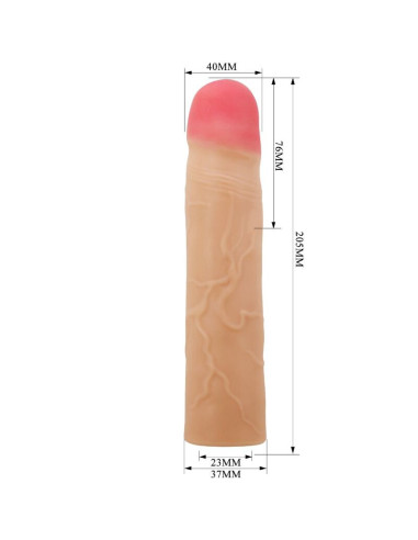 PRETTY LOVE - KYLIAN PENIS EXTENDER COVER FLESH