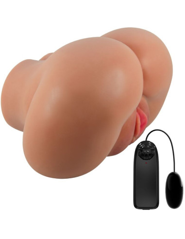 CRAZY BULL - LUNA VIBRATOR BUTT WITH REALISTIC VAGINA AND ANUS CONTROL REMOTO