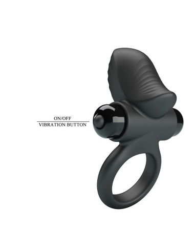 PRETTY LOVE - ADRIEN VIBRATING PENIS RING 10 FUNCTIONS BLACK
