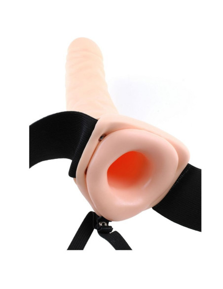 FETISH FANTASY SERIES - 19 CM HOLLOW STRAP-ON NATURAL