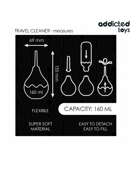 ADDICTED TOYS - TRAVEL ANAL CLEANER SIZE M 160 ML