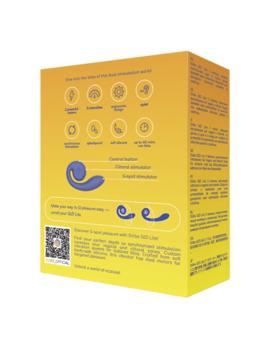 SNAIL VIBE - GIZI LITE DUAL G-SPOT and CLITORAL PURPLE VIBRATOR