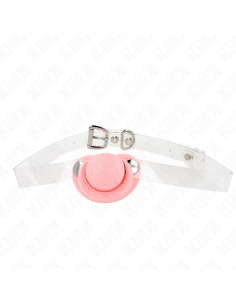 KINK - PINK PACIFIER SHAPED GAG 5.5 x 4 CM ADJUSTABLE 43-60 CM