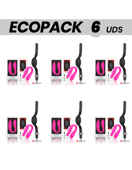 ECOPACK 6 VIENETAI - WEARWATCH DVIGUBŲ VIBRAVIMŲ TECHNOLOGIJA WATCHME FUCHSIA-AZABACHE