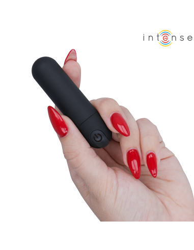 INTENSE - KAREN MINI ĮKROVIMAS VIBRUOJANČIA KULKA JUODA
