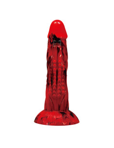 POWER MONSTERS - MINOTAUR FANTASY DILDO WITH SUCTION CUP 21 CM Ø 5 CM RED and BLACK