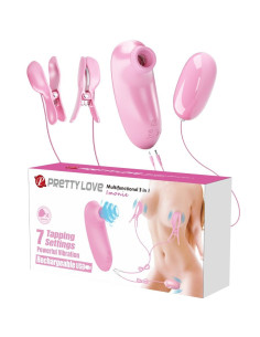 PRETTY LOVE - IMONIE 3-IN-1 MULTIFUNCTIONAL SET WITH SUCTION CUP, NIPPLES AND CLITORIS 2