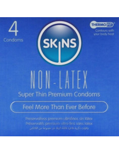 SKINS - LATEX-FREE CONDOMS PACK OF 4