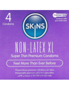 SKINS - LATEX-FREE CONDOMS XL PACK OF 4