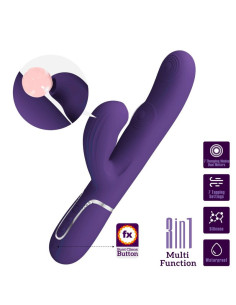 PRETTY LOVE - PERLITA G-SPOT VIBRUOJAMAS 3 IN 1 DAUGIAFUNKCIS VIOLETINIS 2