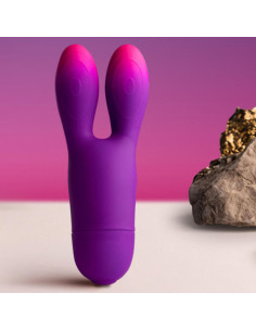 ROCKS- OFF - GLO-GIRL BUNNY PURPLE FLEXIBLE VIBRATOR 2