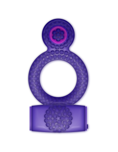 CASUAL LOVE ŽIEDAS VIBRUOJAMAS DVIGUBO MALONUMO VIOLETINIS