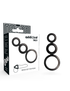 ADDICTED TOYS - RINGS SET FOR PENIS - SMOKED 2