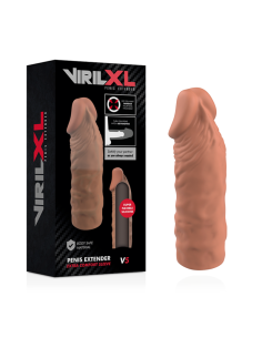 VIRILXL - skysto silikono V5 rudas varpos ilgintuvas 2